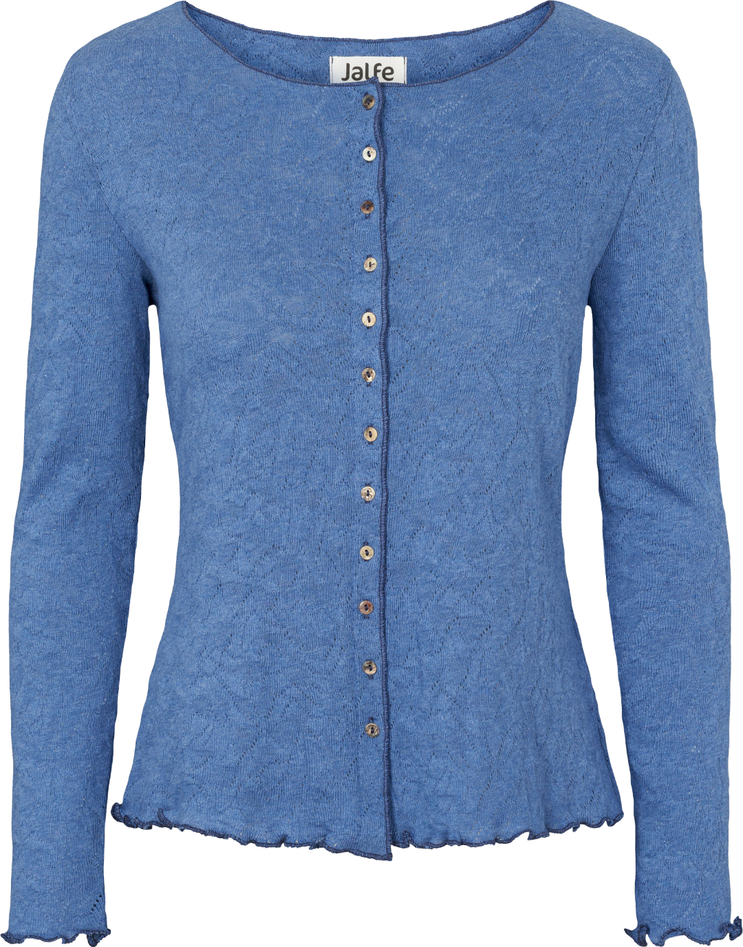 Cardigan jacquard organic cotton